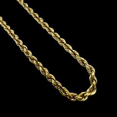 14K Yellow Gold Rope 24